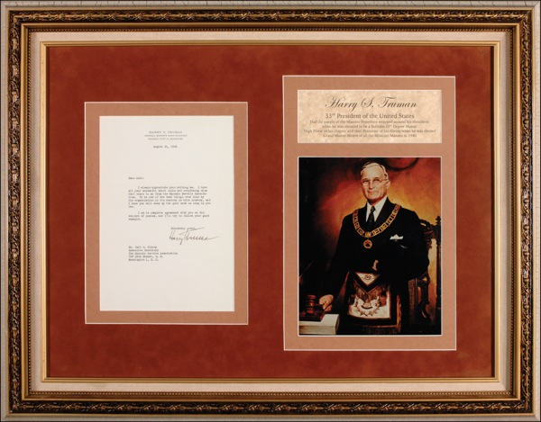Lot 150 Harry S. Truman: President and Freemason