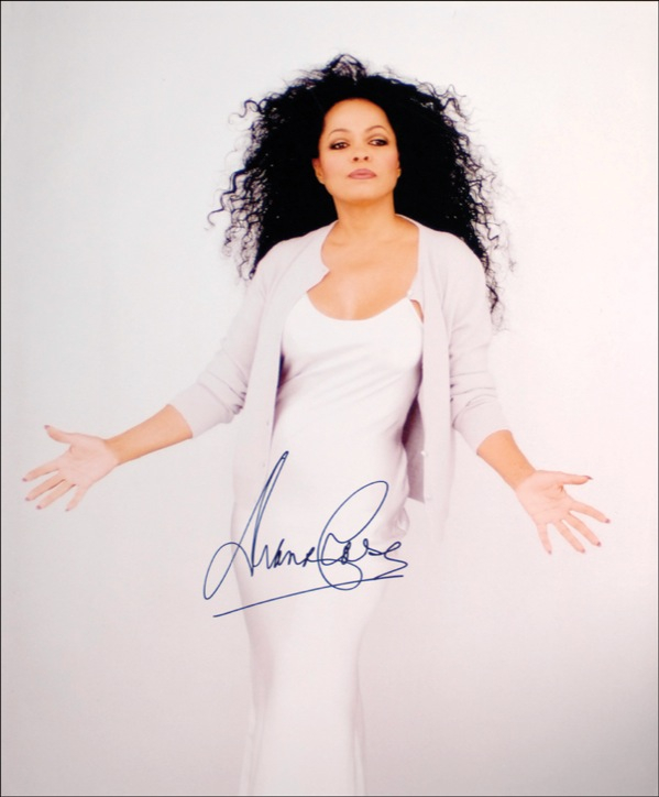 Lot 728 Diana Ross Signed Photograph