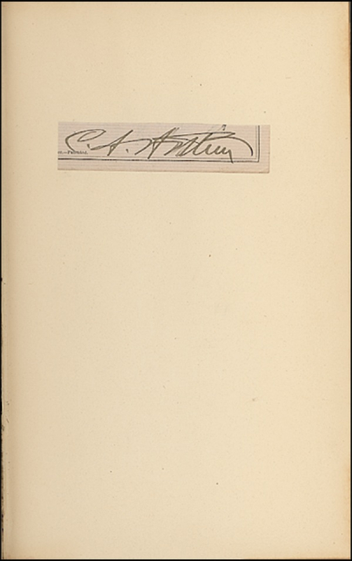 Lot 7 Chester A. Arthur Signature
