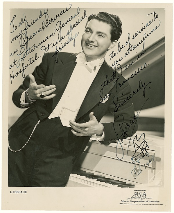 Lot 689 Liberace: Lee sez: Hello, Frisco!