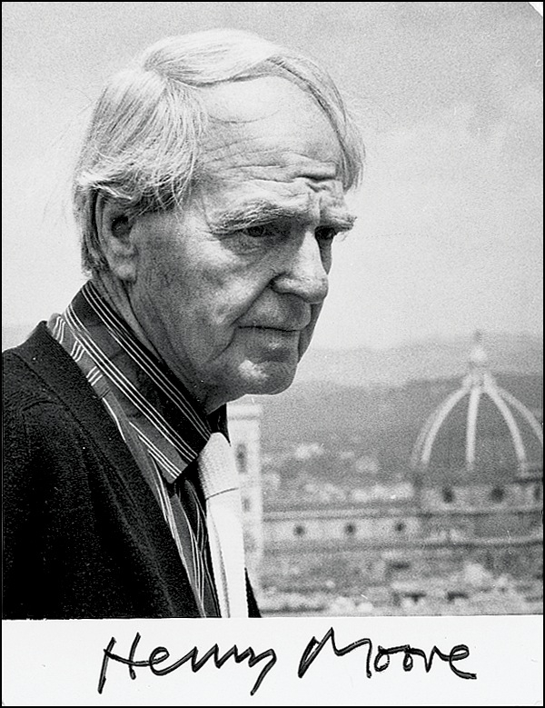 Lot 522 Henry Moore Signed Photograph