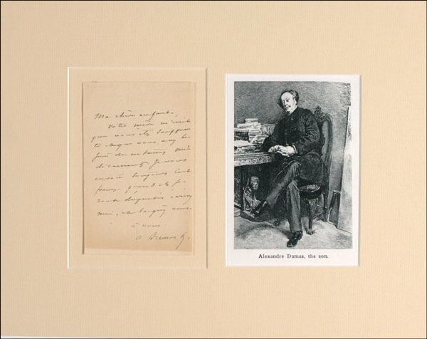 Lot 491 Alexandre Dumas (fils) Handwritten Letter Signed