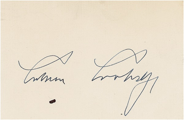 Lot 41 Calvin Coolidge Signature