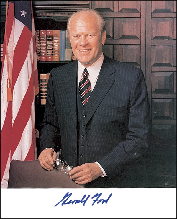 Lot 52 Gerald Ford Signed Photograph