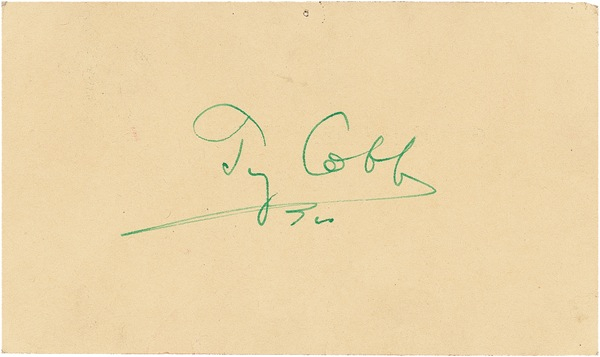 Lot 1215 Ty Cobb