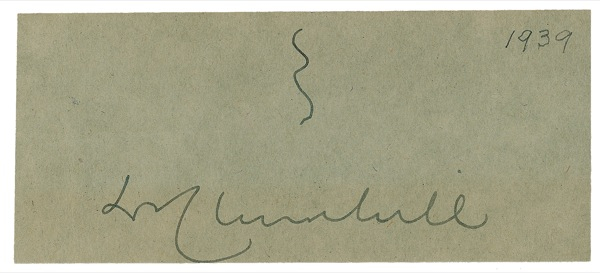 Lot 203 Winston Churchill Signature