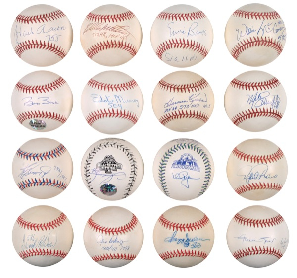 Lot 1151 Baseball: 500 Home Run Club: Kings of Ding: Sixteen members of baseballs 500 Home Run Club