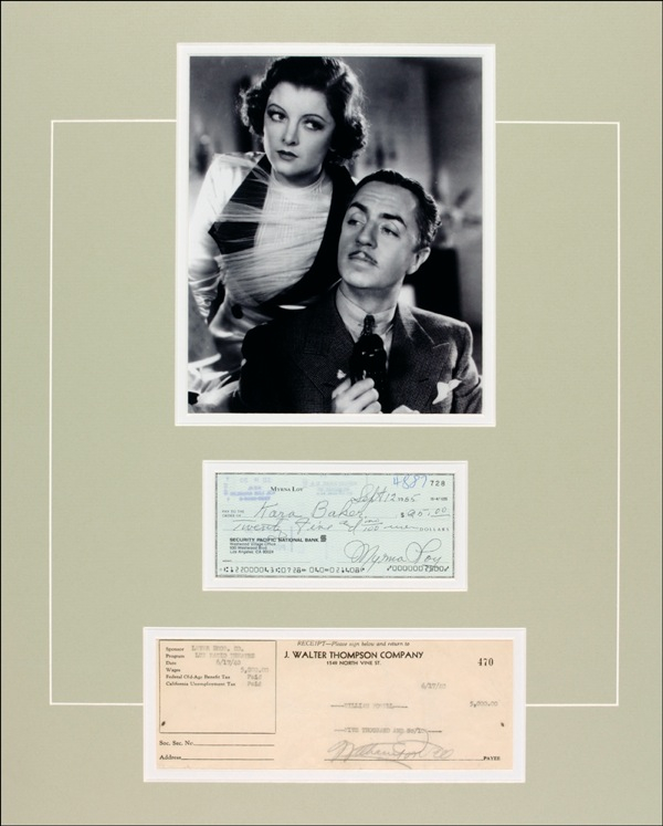 Lot 1017 William Powell and Myrna Loy Signed Photograph