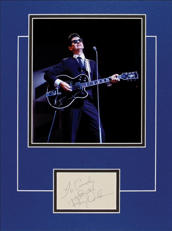 Lot 704 Roy Orbison Signature