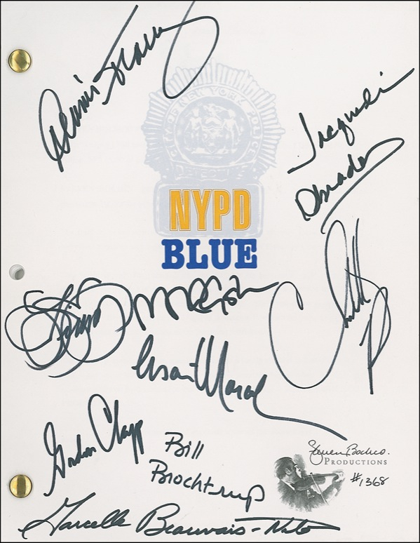 Lot 1004 NYPD Blue Script