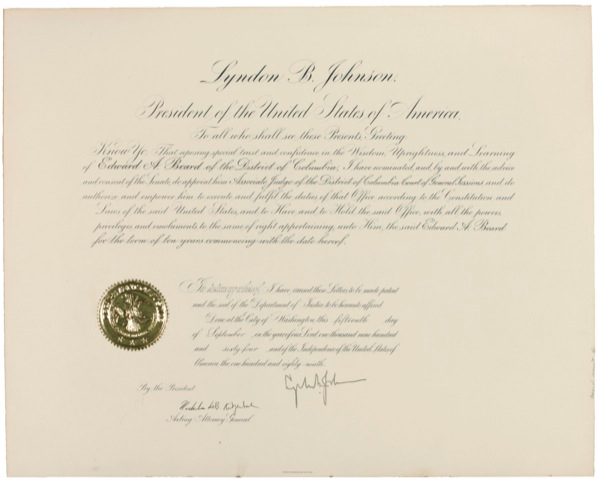 Lot 79 Lyndon B. Johnson Signed Document