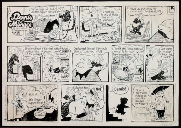 Lot 577 Hank Ketcham Original Comic Art