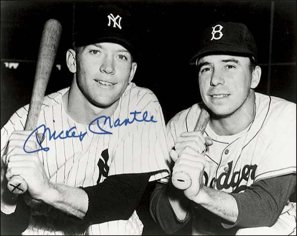 Lot 1332 Mickey Mantle Signed Photograph