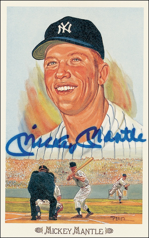 Lot 1333 Mickey Mantle Perez-Steele Card