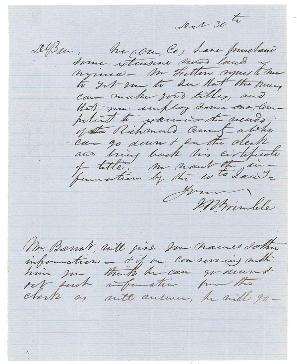 Lot 398 Isaac Trimble: The famed Confederate officer who lost his leg at Gettysburg