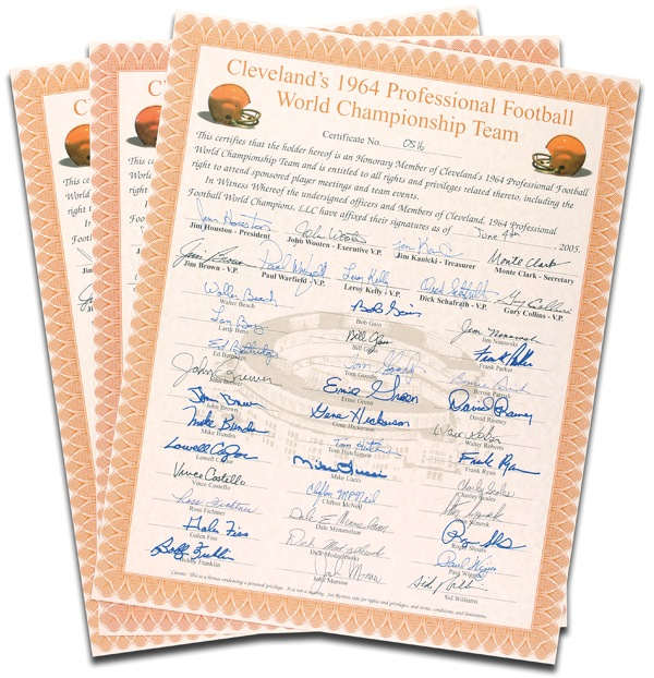 Lot 1212 Cleveland Browns Group Lot