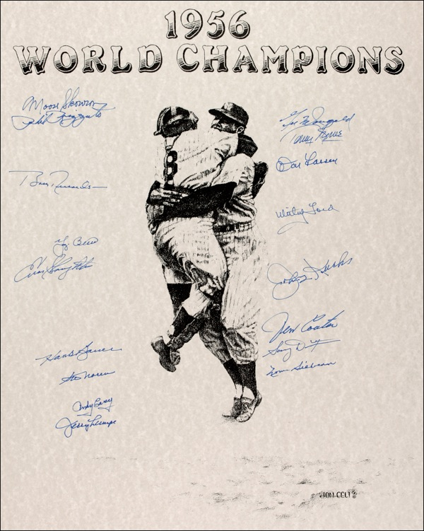 Lot 1377 NY Yankees Signed Document