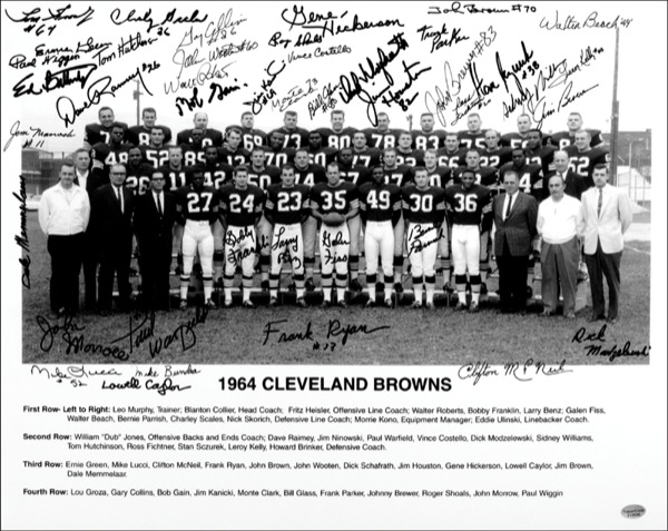 Lot 1213 Cleveland Browns Signed Photograph