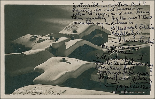 Lot 603 George Antheil: Recreating the Big Apple for his first opera: ?I wished to get photos of ... the new skyscraper tower and N.Y. from the Brooklyn Bridge?