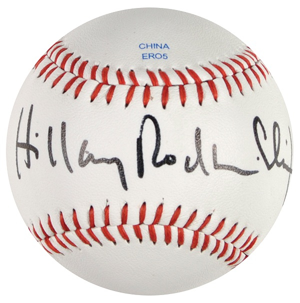 Lot 39 Hillary Clinton Baseball