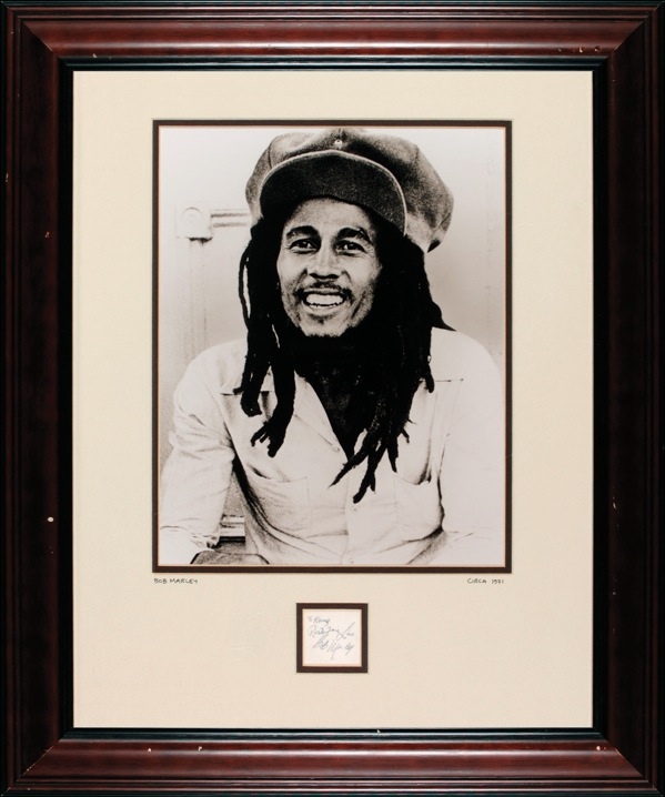Lot 698 Bob Marley Signature