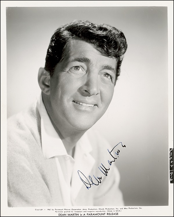 Lot 987 Dean Martin Signed Photograph