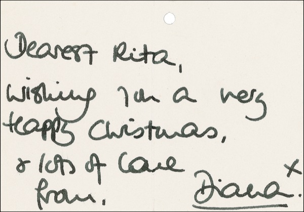 Lot 216 Diana: Merry Christmas from Diana