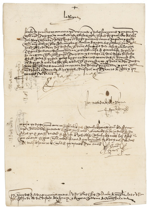 Lot 252 Isabella: 505-year-old order from Queen Isabella to her steward
