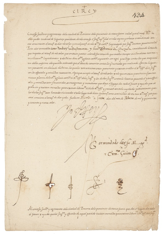 Lot 283 Philip II: Philip II unleashes the Inquisition: “The inquisitors are to take all measures necessary and excercise all perogatives of the Holy Office of the Inquisition against heretical depravity.”