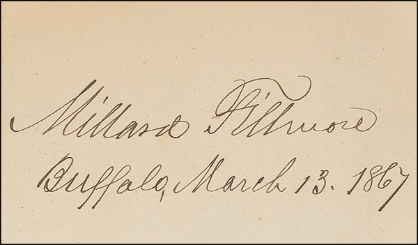 Lot 49 Millard Fillmore Signature