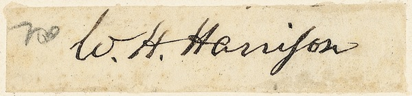 Lot 66 William Henry Harrison Signature