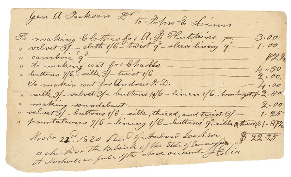 Lot 76 Andrew Jackson Signed Document
