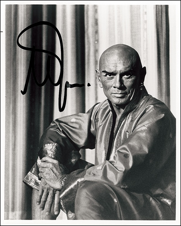 Lot 803 Yul Brynner Signed Photograph