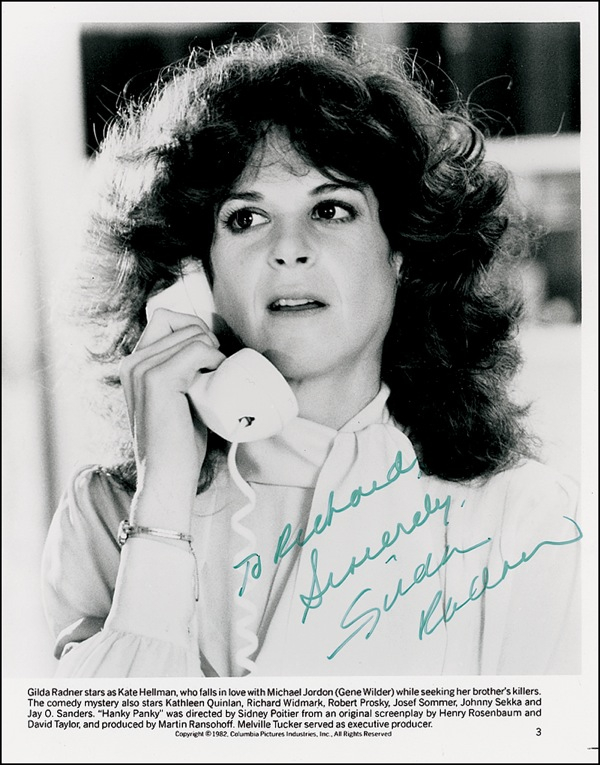 Lot 1022 Gilda Radner Signed Photograph