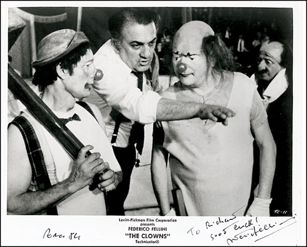Lot 854 Federico Fellini Signed Photograph