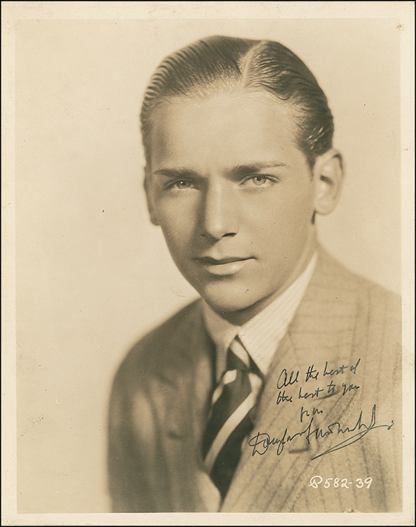 Lot 849 Douglas Fairbanks, Jr. Signed Photograph