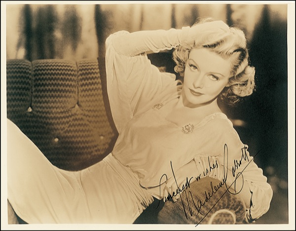 Lot 816 Madeleine Carroll Signed Photograph