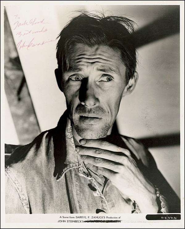 Lot 815 John Carradine Signed Photograph