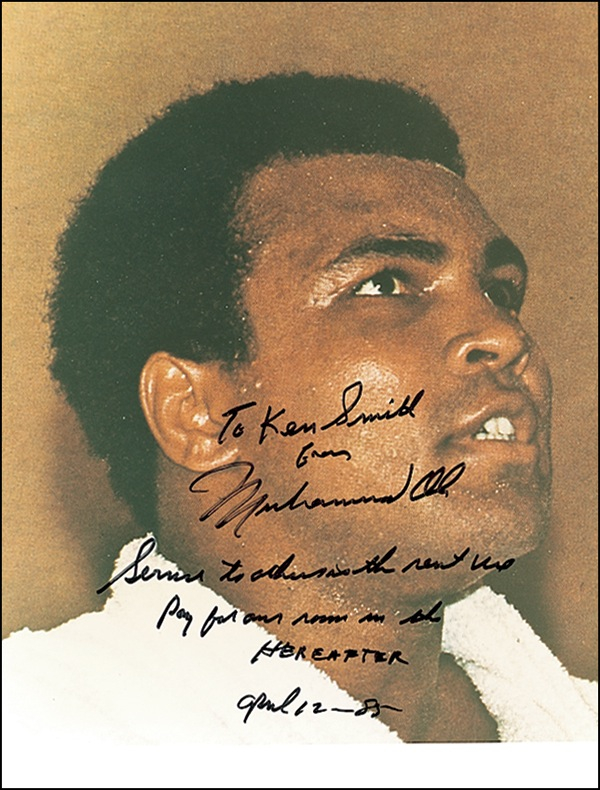 Lot 1135 Muhammad Ali Signed Photograph