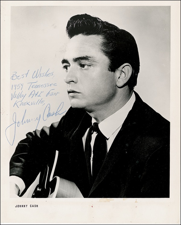 Lot 640 Johnny Cash Signed Photograph