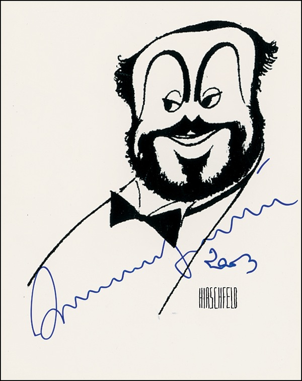 Lot 706 Luciano Pavarotti Signed Photograph