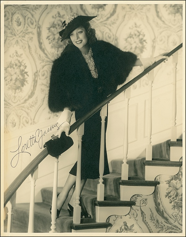 Lot 1128 Loretta Young Signed Photograph