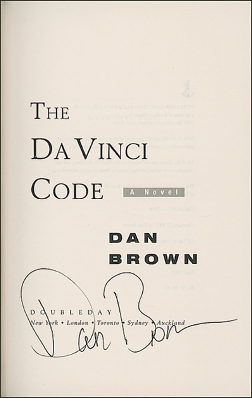 Lot 477 Dan Brown Book