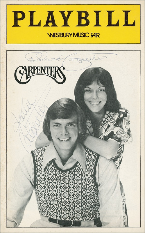 Lot 639 Carpenters Playbill