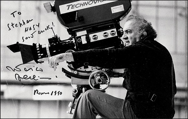 Lot 855 Federico Fellini Signed Photograph