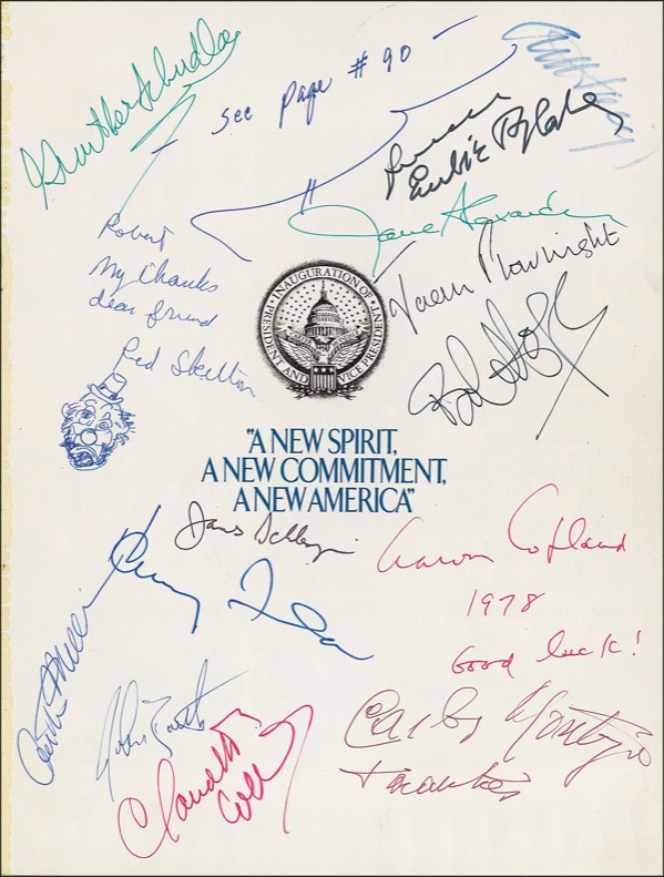 Lot 23 Jimmy Carter: Spirit of ’77: More than two dozen notables salute the inauguration of Jimmy Carter