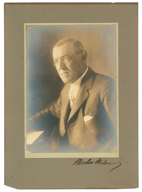 Lot 181 Woodrow Wilson Signed Photograph
