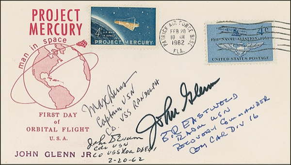 Lot 442 John Glenn Commemorative Postal Cover