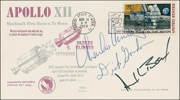 Lot 414 Apollo 12 Commemorative Postal Cover