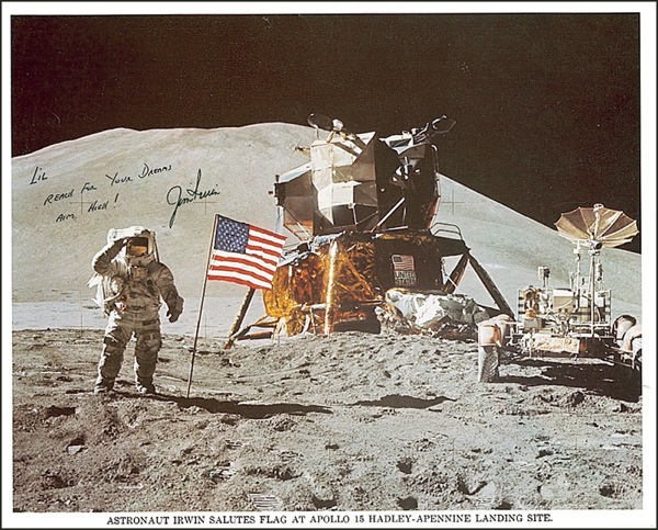 Lot 443 James Irwin Signed Photograph